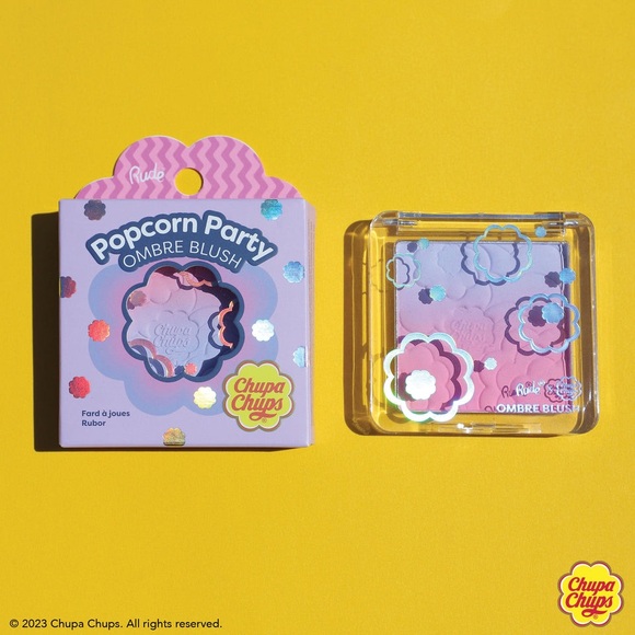 Chupa Chups Popcorn Party Ombre Cheek Blush Champagne Grape Purple Pink Hues - Picture 6 of 6